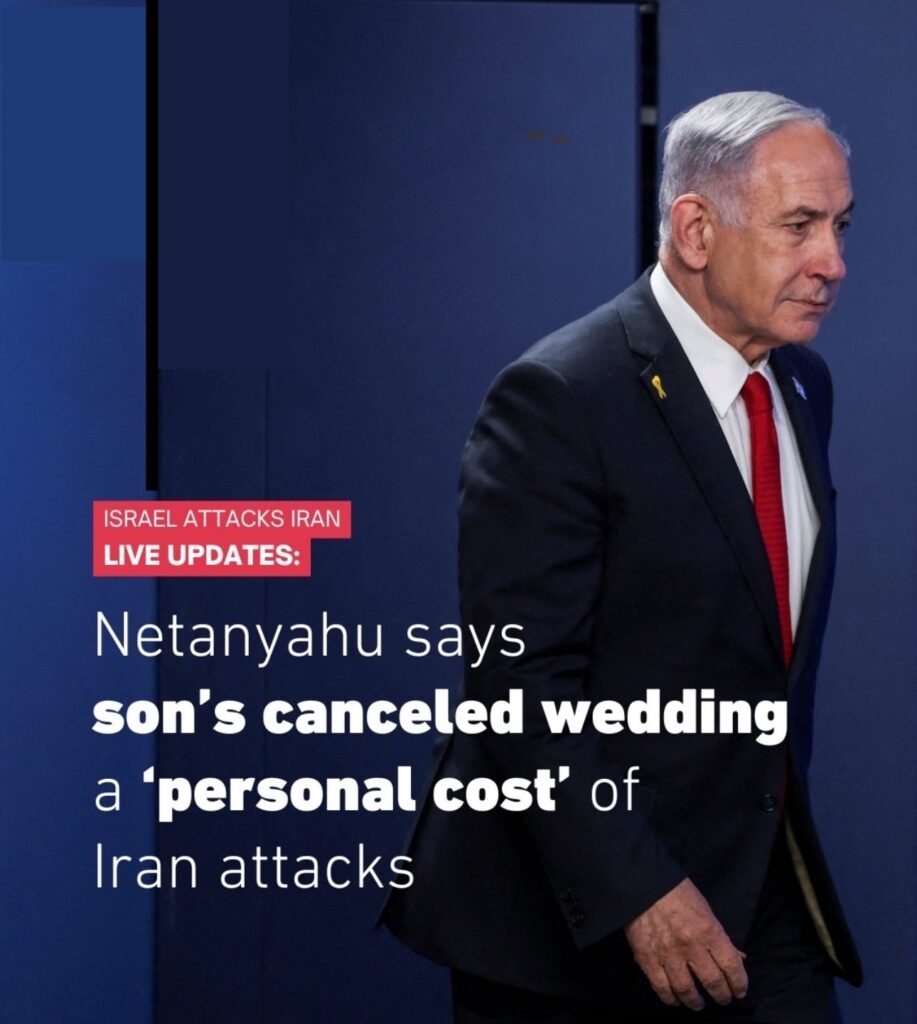 Netanyahu slammed for his sons wedding statement