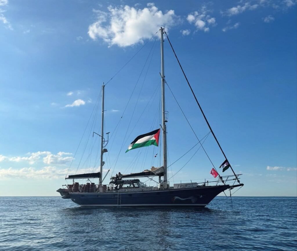 boats carrying humanitarian aid for people of Gaza