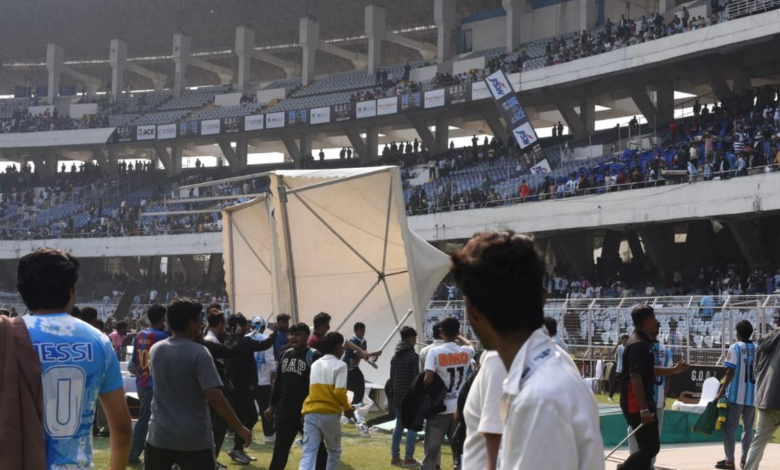 Messi Visit Turns Chaotic in Kolkata as Fans Riot at Stadium