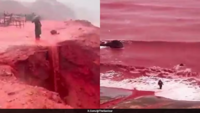 Iran's Hormuz Island Glows Blood-Red After Rain. Here's Why It Happens | Video