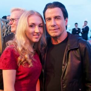 Elena Onegin and John Travolta at the Cannes Film Festival