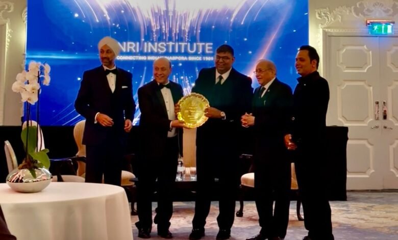 Ashish Deep Verma Conferred with Prestigious NRI World Award at The Dorchester, London