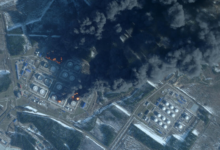 Russia's largest oil terminal ablaze after drone attack