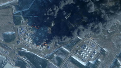 Russia's largest oil terminal ablaze after drone attack