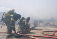 Falling drone fragments start fire on territory of oil refinery in south Russia
