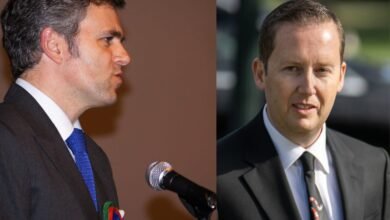 US Ambassador visit in Kashmir featuring Sergio Gor and Omar Abdullah