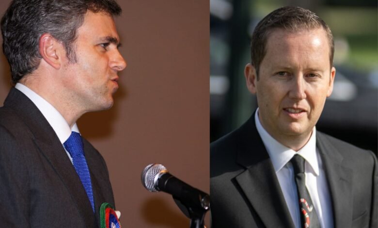 US Ambassador visit in Kashmir featuring Sergio Gor and Omar Abdullah