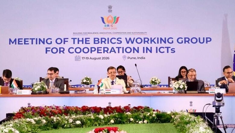 BRICS ICT Track 2026 meeting in Pune with delegates from member countries