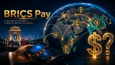 BRICS Summit 2026 payment system concept showing BRICS Pay, local currencies and the future of the US dollar