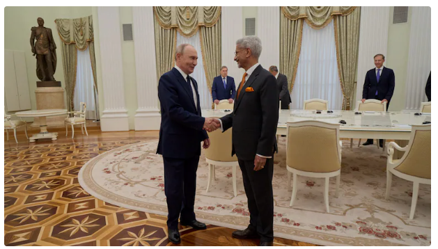 Jaishankar meets Putin in Moscow at the Kremlin on August 24, 2026
