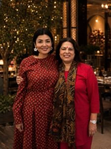 Saodat Tursunova During Her Meeting With Meenakshi Lekhi in Dubai