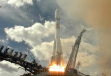 Soyuz-2.1b Rocket Launches Spacecraft from Plesetsk Spaceport