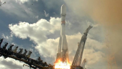Soyuz-2.1b Rocket Launches Spacecraft from Plesetsk Spaceport