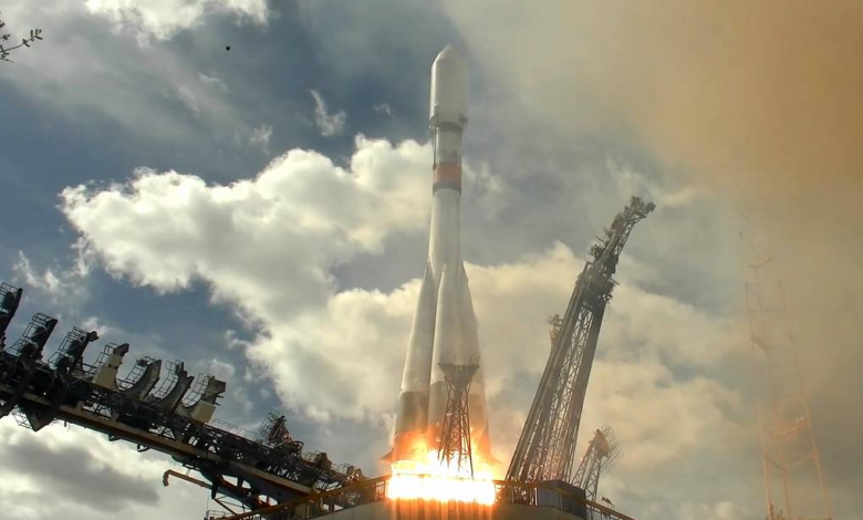 Soyuz-2.1b Rocket Launches Spacecraft from Plesetsk Spaceport