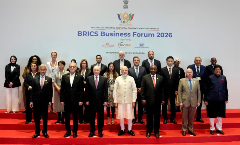 BRICS leaders at the New Delhi Summit 2026