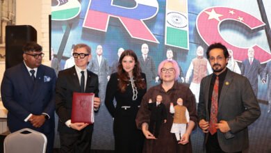 International diplomats, cultural figures and public representatives gather in Moscow during the Millennium Fire for Peace and Spiritual Progress forum.