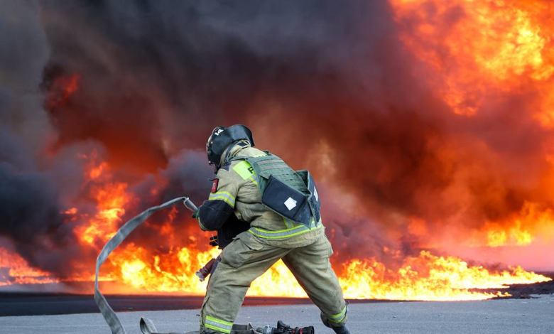 Three Fires Break Out After Massive Missile Attack on Taganrog