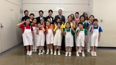 Setouchi International Music Festival 2026 children and festival organisers in Kagawa, Japan