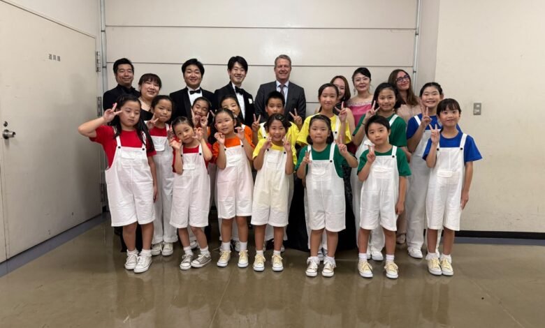 Setouchi International Music Festival 2026 children and festival organisers in Kagawa, Japan
