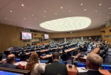 Dr Abdul Basit Syed addressing the UN Fourth Committee on Morocco’s development, humanitarian protection and regional security.